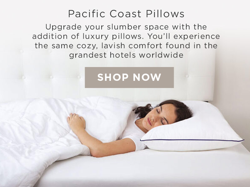 Pacific coast outlet pillows